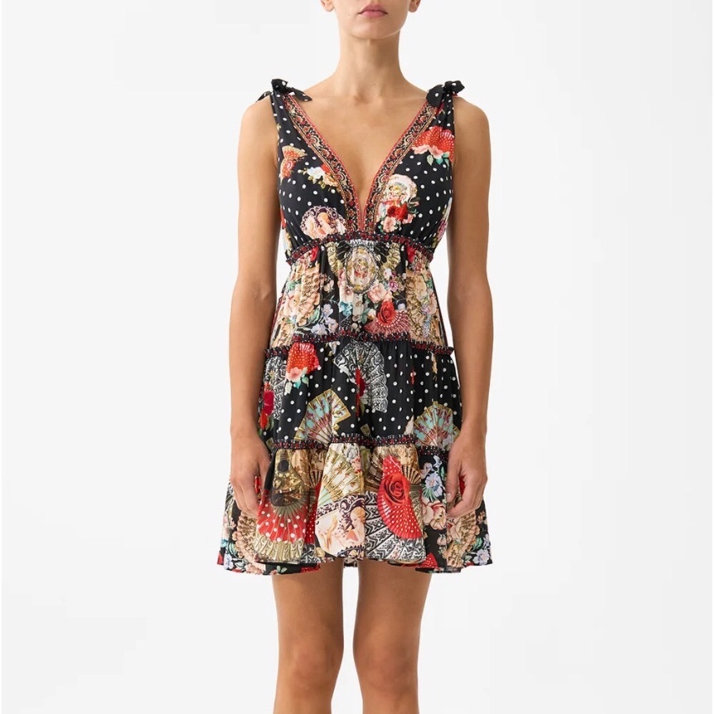 Camilla Daughters of Duende tiered short dress
